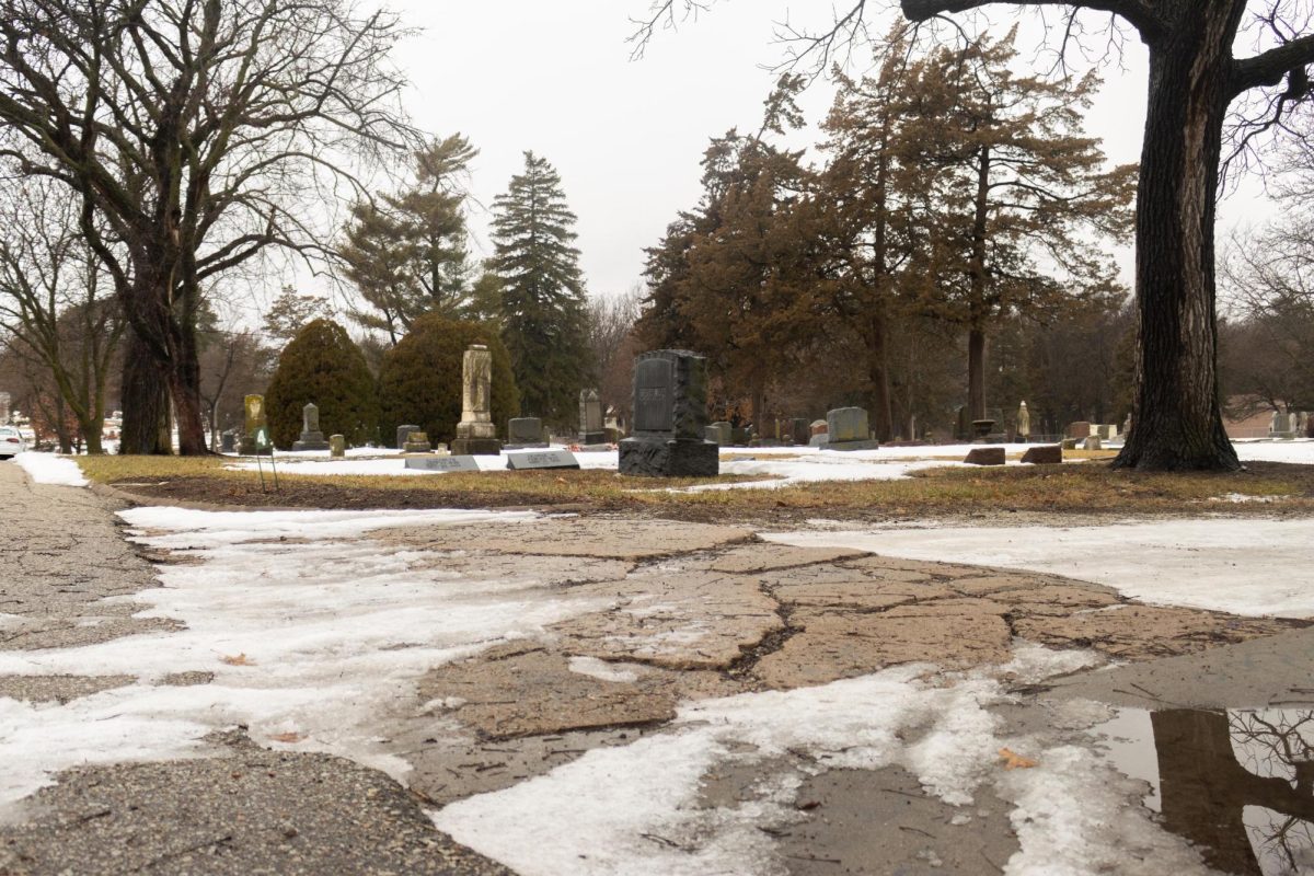 Manhattan Parks and Recreation plans make Sunset and Sunrise Cemeteries more accessible. One change involves fixing road conditions at Sunset Cemetery (shown).