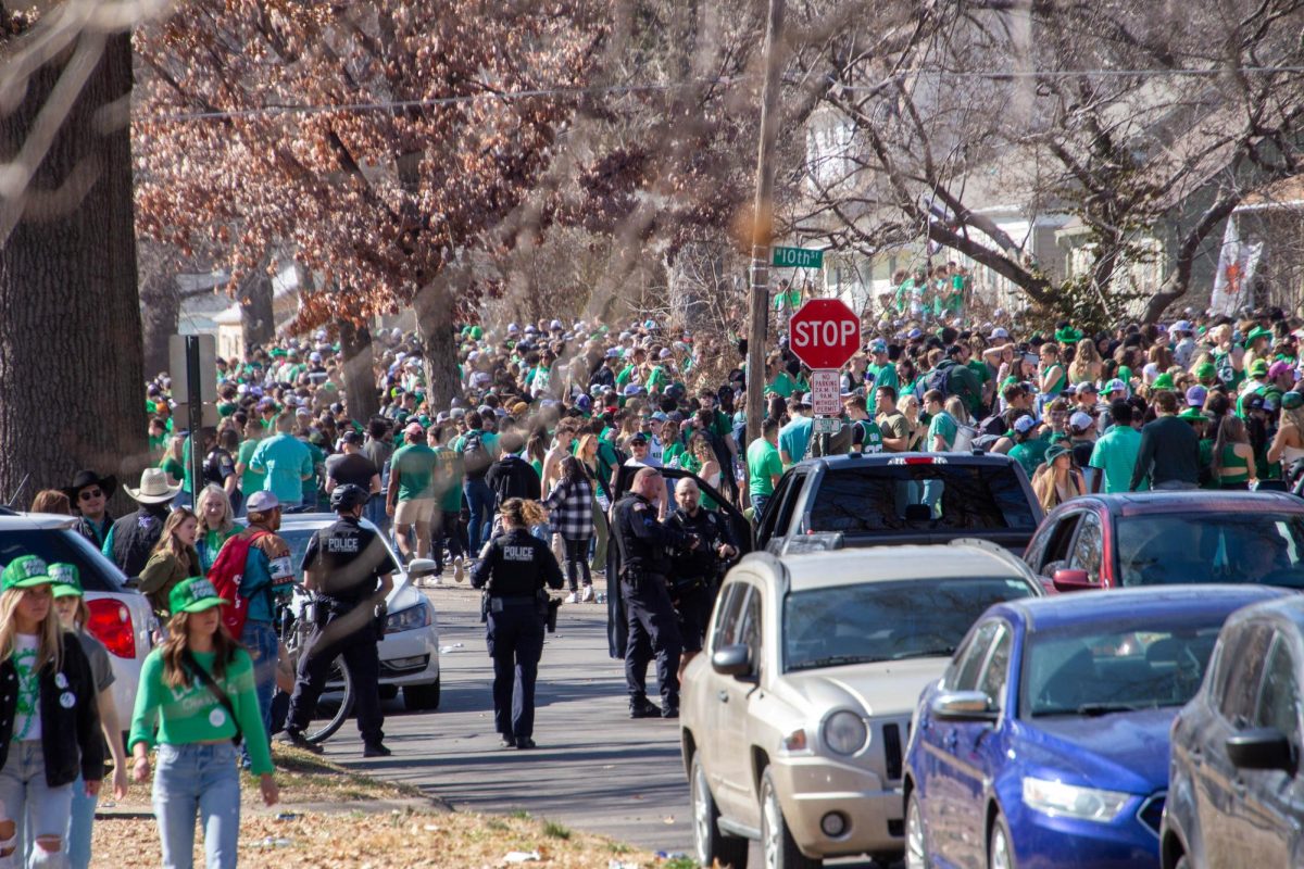 Between eighth and 12th street is a trendy spot for K-State students and others from out of town to drink and have fun. Each year hundreds of students gather to celebrate Fake Patty's Day. (Archive photo)
