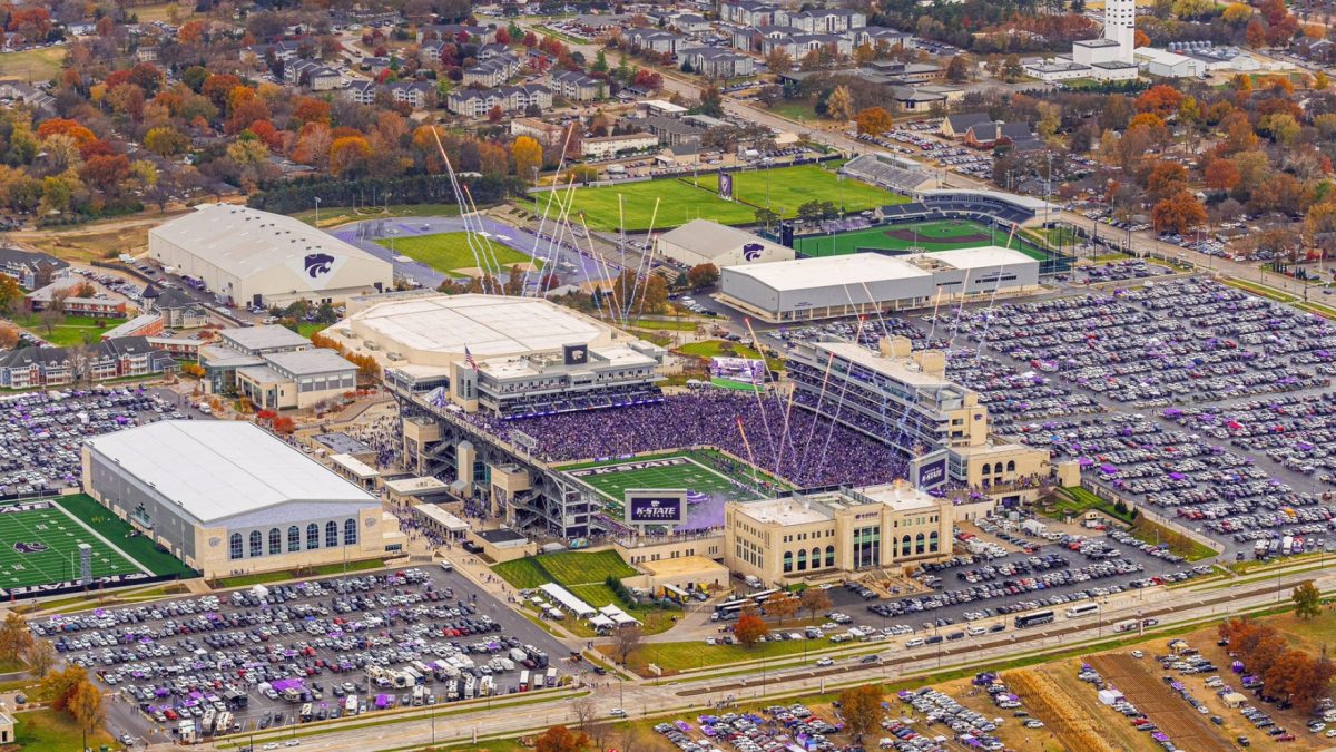 An overview of the K-State athletic complexes on a football game day. (Photo Courtesy of K-State Athletics)