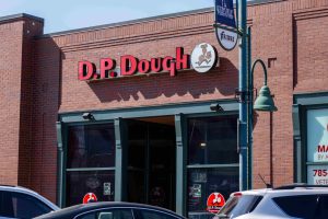 D.P. Dough, located in Aggieville, is known for their famous, fresh baked calzones. (Archive Photo by Avery Johnson| Collegian Media Group)