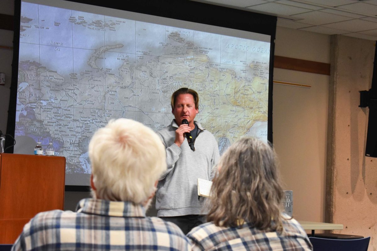 The Riley County Historical Society and Museum hosts a Fireside Chat featuring historian and storyteller Jed Dunham at the Manhattan Public Library on Tuesday, November 12. Dunham shares stories and history of the Russian Revolution and Civil War that foreshadowed World War I. 