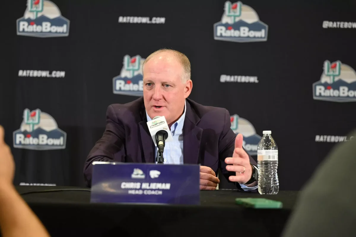 Kansas State head coach Chris Klieman addresses the media ahead of the 2024 Rate Bowl. (Photo Courtesy of the Rate Bowl)