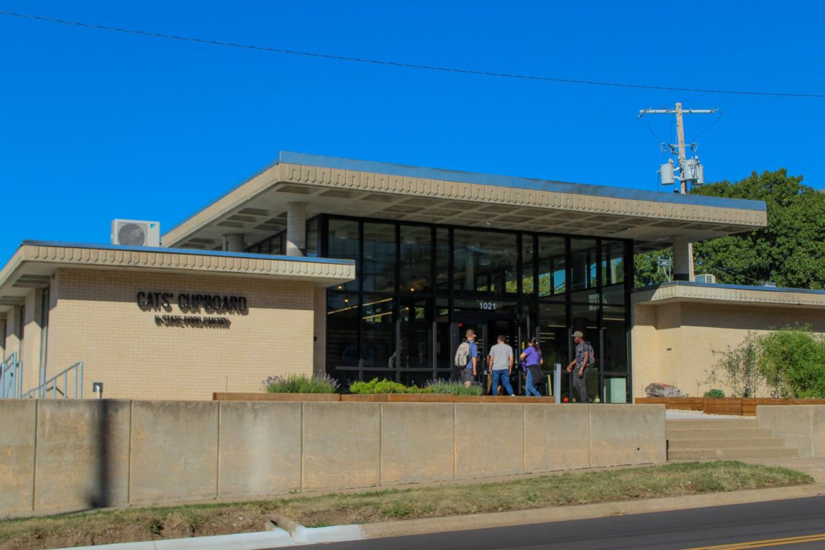 Cats' Cupboard provides free food and hygiene products for K-State students. Cats' Cupboard is located on Denison Avenue.