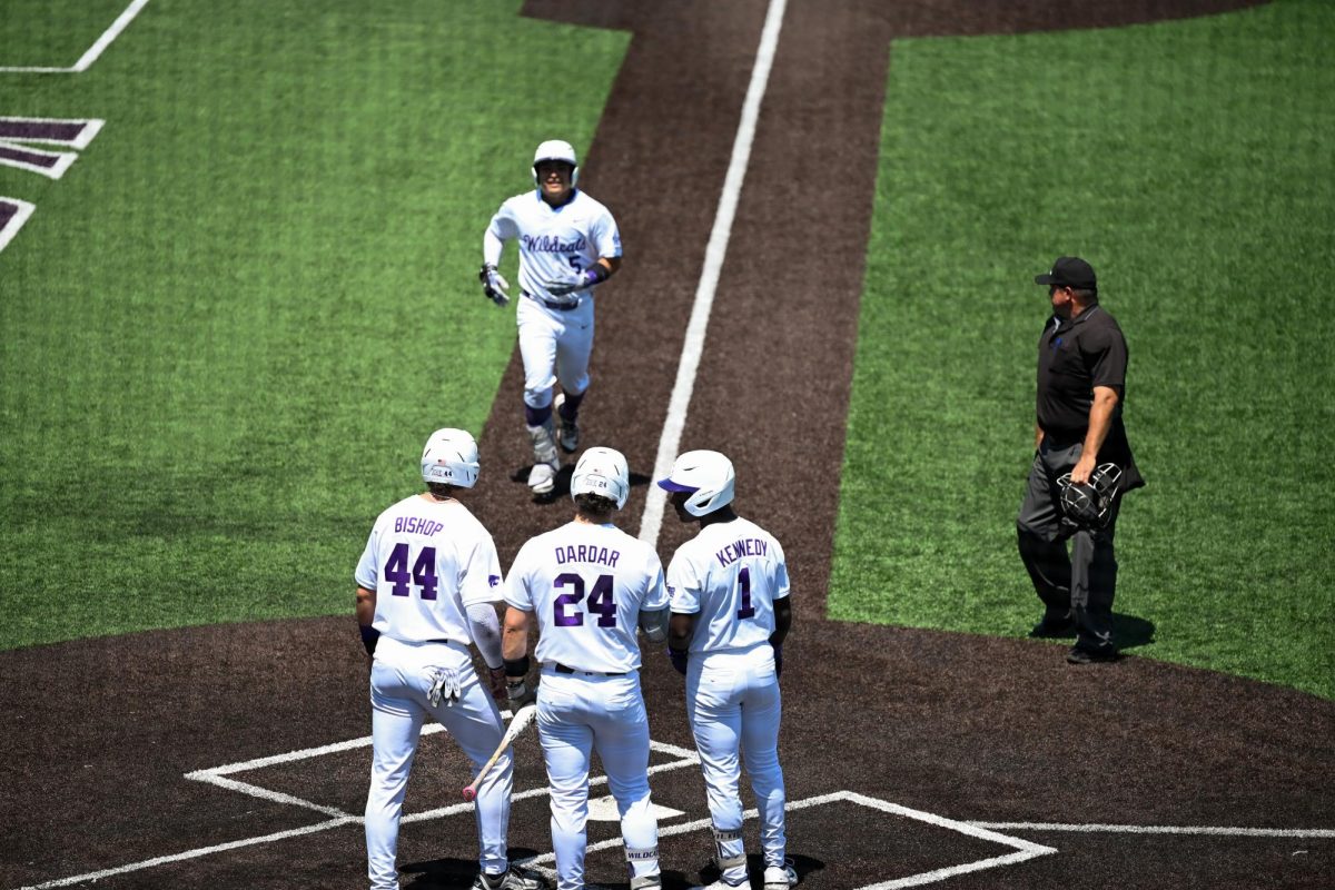 Shintaro Inoue reaches home after driving in a pair of runs with his ninth homer of the year at Tointon Family Stadium on May 11. 