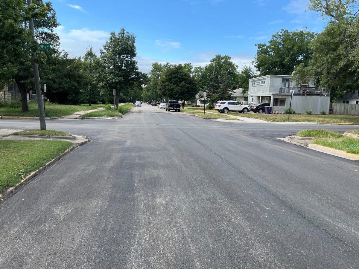A front-row look at the post-construction state of the Ninth and Thurston intersection. (Photo courtesy of the City of Manhattan)
