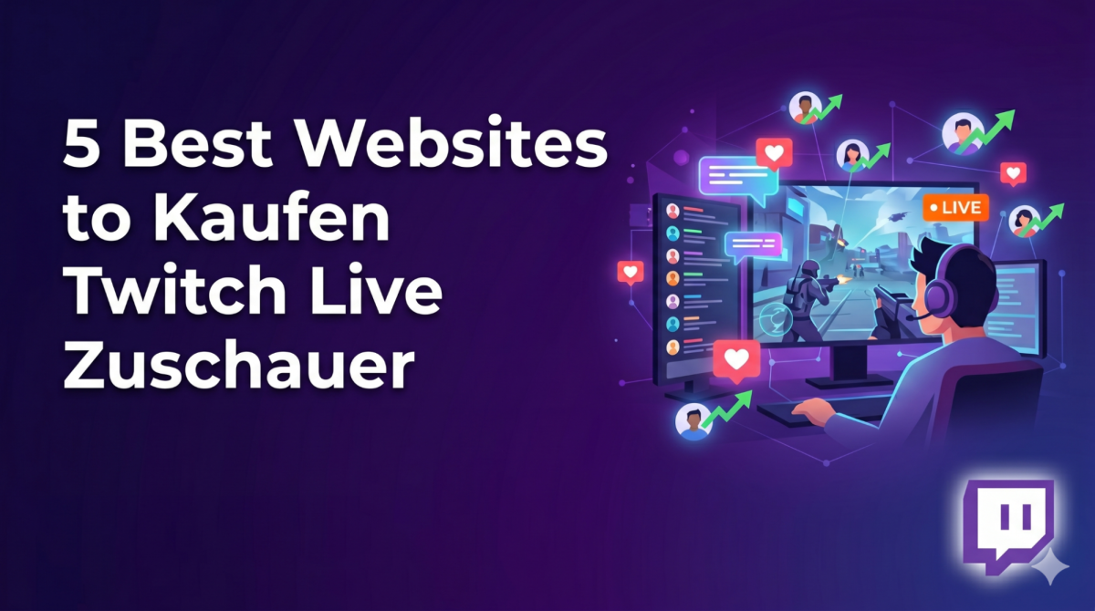 5 Best Websites to Kaufen Twitch Live Zuschauer