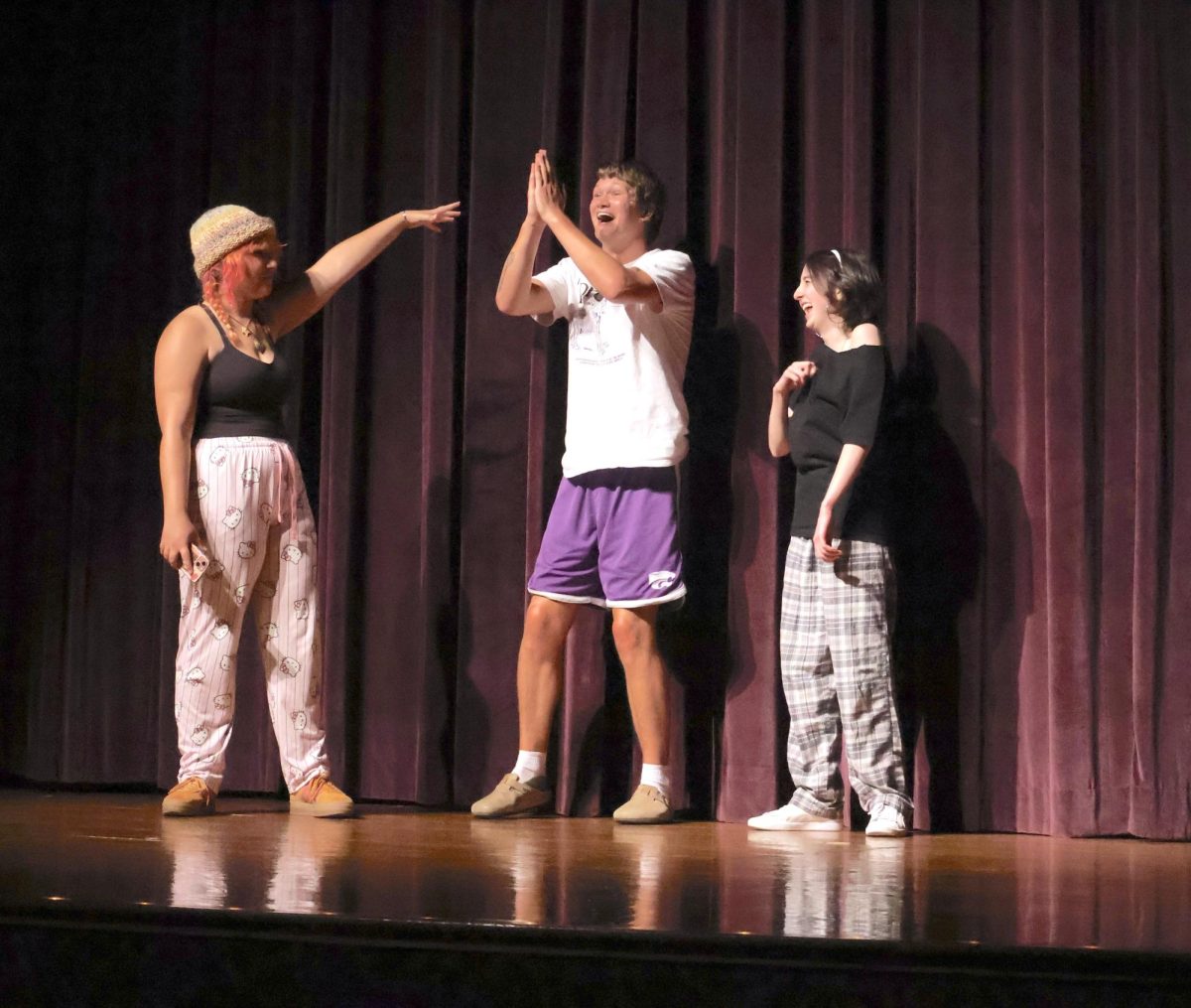 On The Spot Improv members have the audience decide who gets voted off while playing their game Survivor during the improv show at the Student Union on Aug. 31.