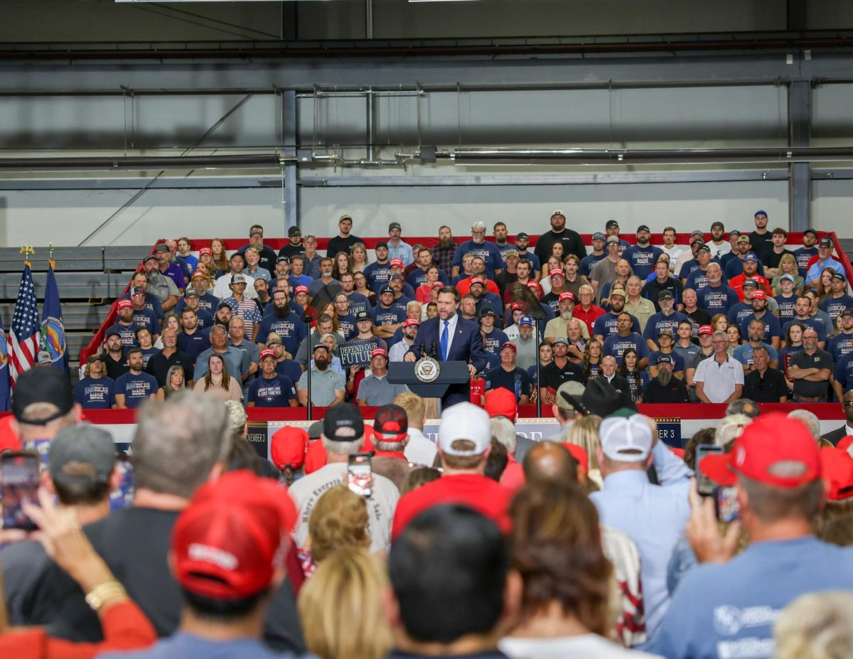Vice President JD Vance talks to the audience about reelection of Roger Marshall and how good of a job he thinks President Donald Trump is doing.