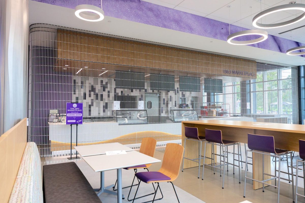 The new service counter inside the marketplace was designed with expanded space and multiple registers to cut down wait times. 